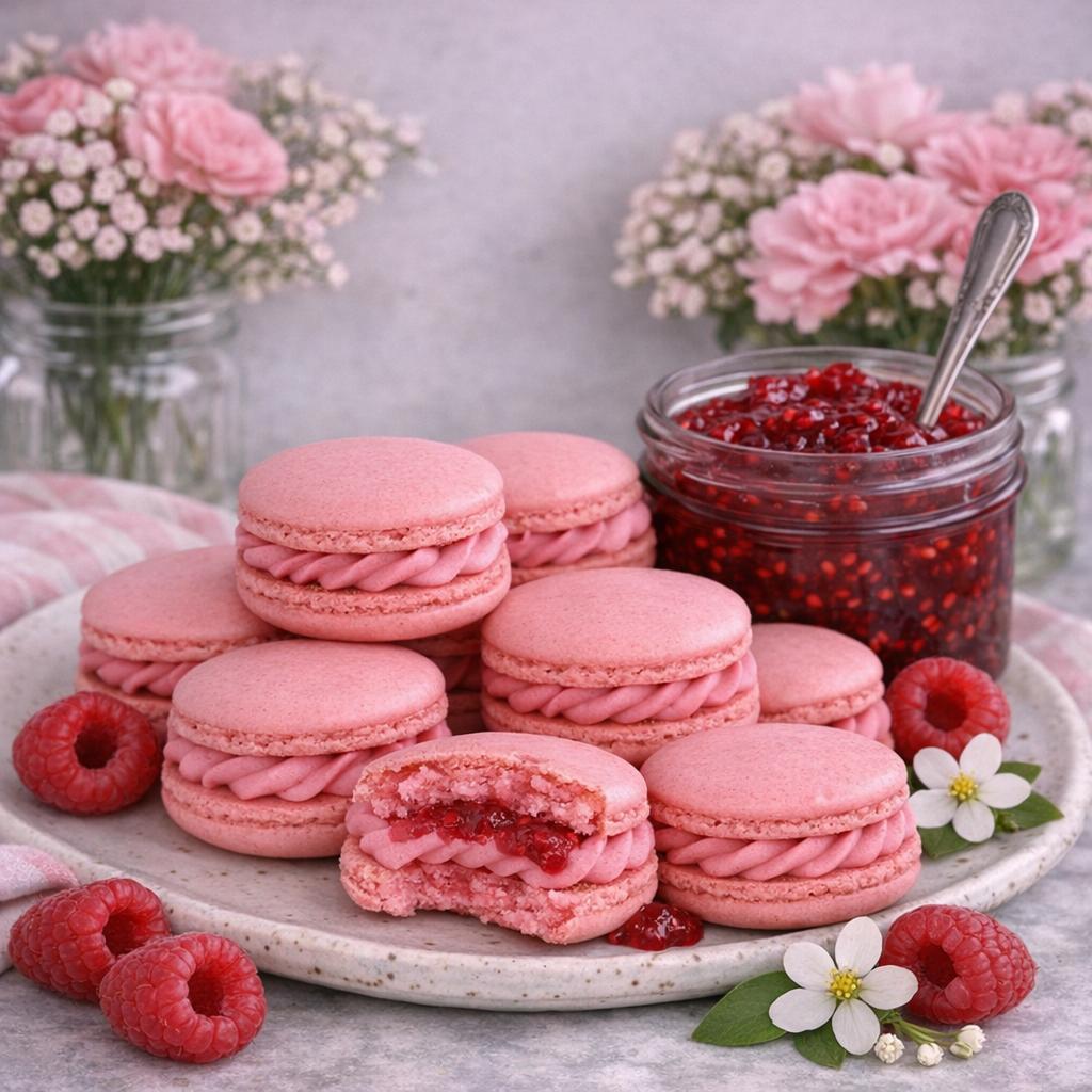 Raspberry Macaroon